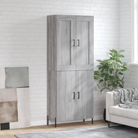 Hoge Kast 69,5X34X180 Cm Bewerkt Hout Kleurig