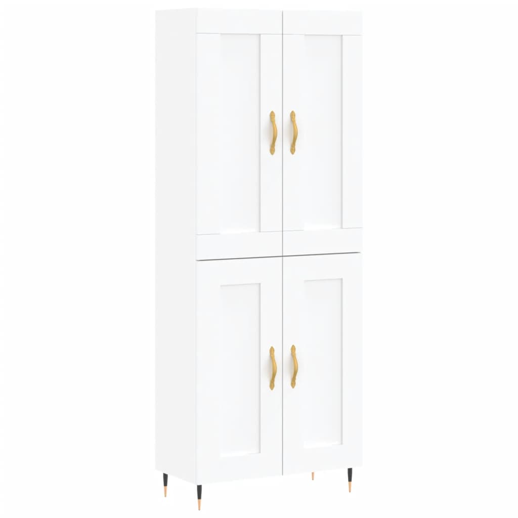 Hoge Kast 69,5X34X180 Cm Bewerkt Hout