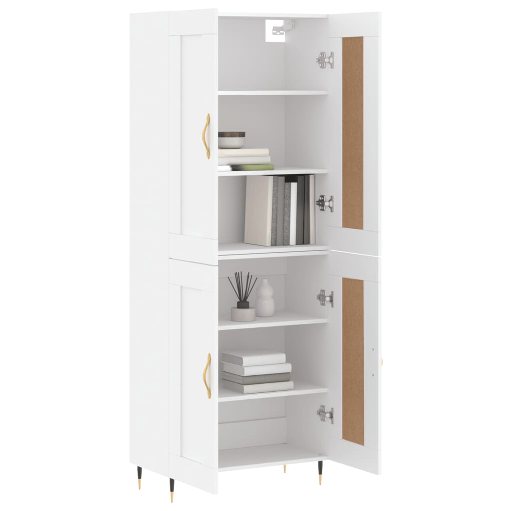 Hoge Kast 69,5X34X180 Cm Bewerkt Hout