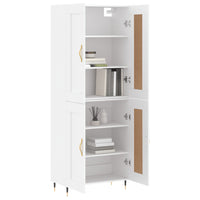 Hoge Kast 69,5X34X180 Cm Bewerkt Hout