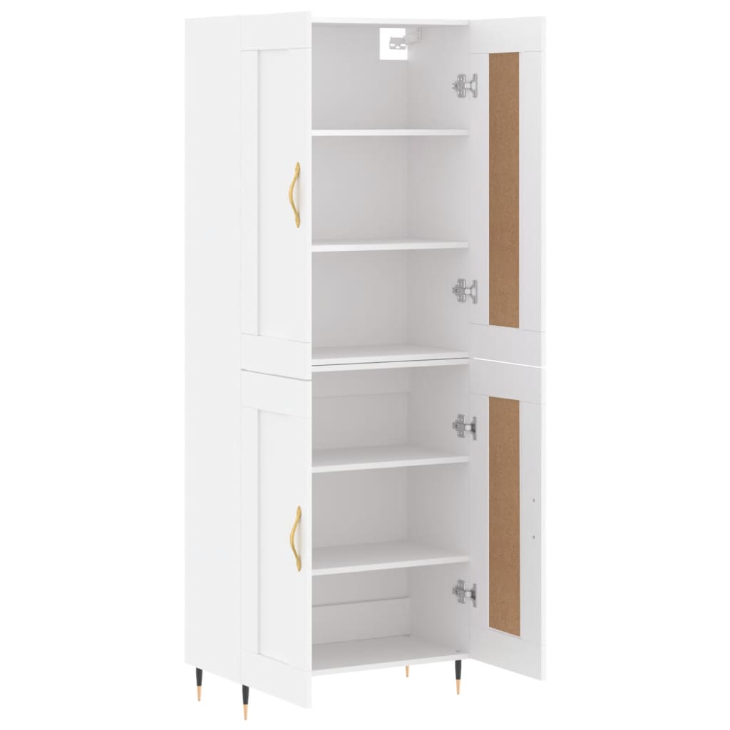 Hoge Kast 69,5X34X180 Cm Bewerkt Hout