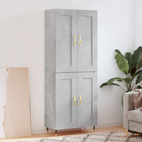 Hoge Kast 69,5X34X180 Cm Bewerkt Hout