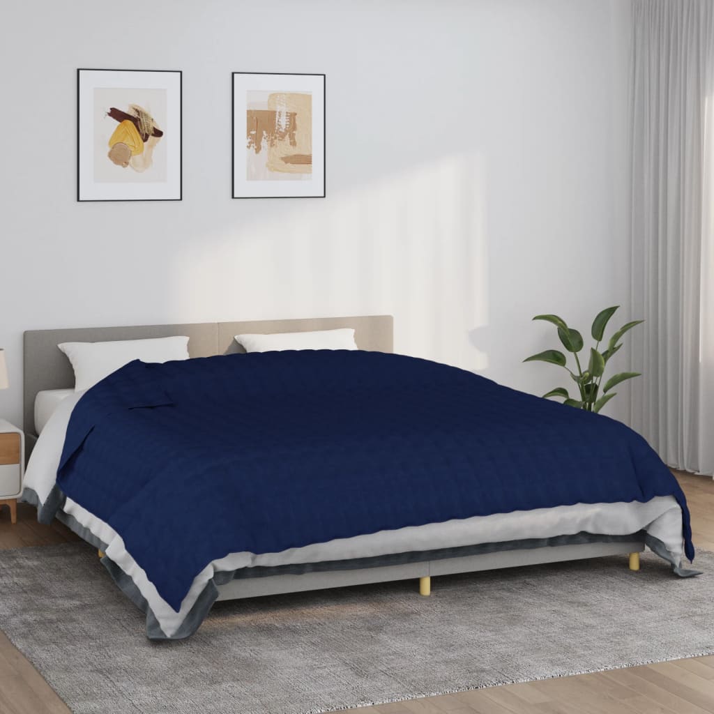 Verzwaringsdeken Stof Blauw