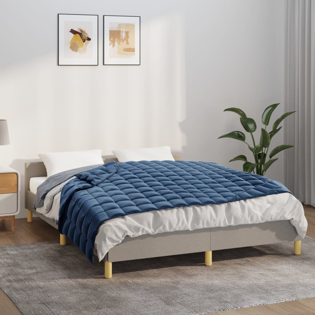 Verzwaringsdeken Stof Blauw