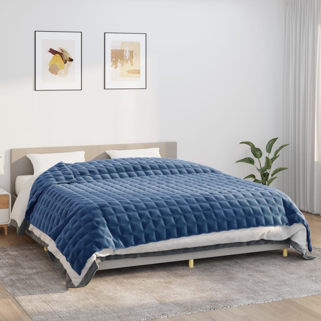 Verzwaringsdeken Stof Blauw