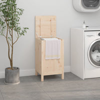 Wasmand 88,5X44X76 Cm Massief Grenenhout
