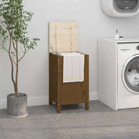 Wasmand 88,5X44X76 Cm Massief Grenenhout