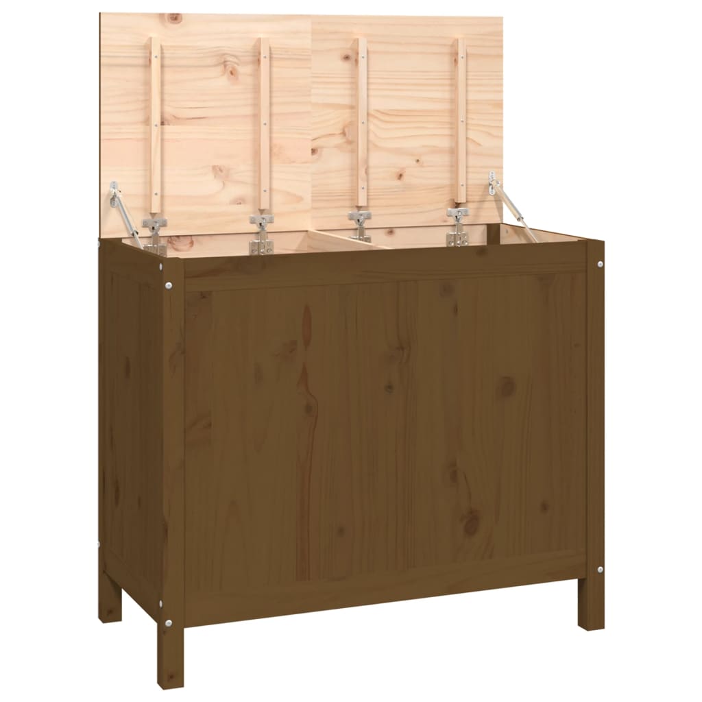Wasmand 88,5X44X76 Cm Massief Grenenhout