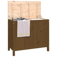 Wasmand 88,5X44X76 Cm Massief Grenenhout