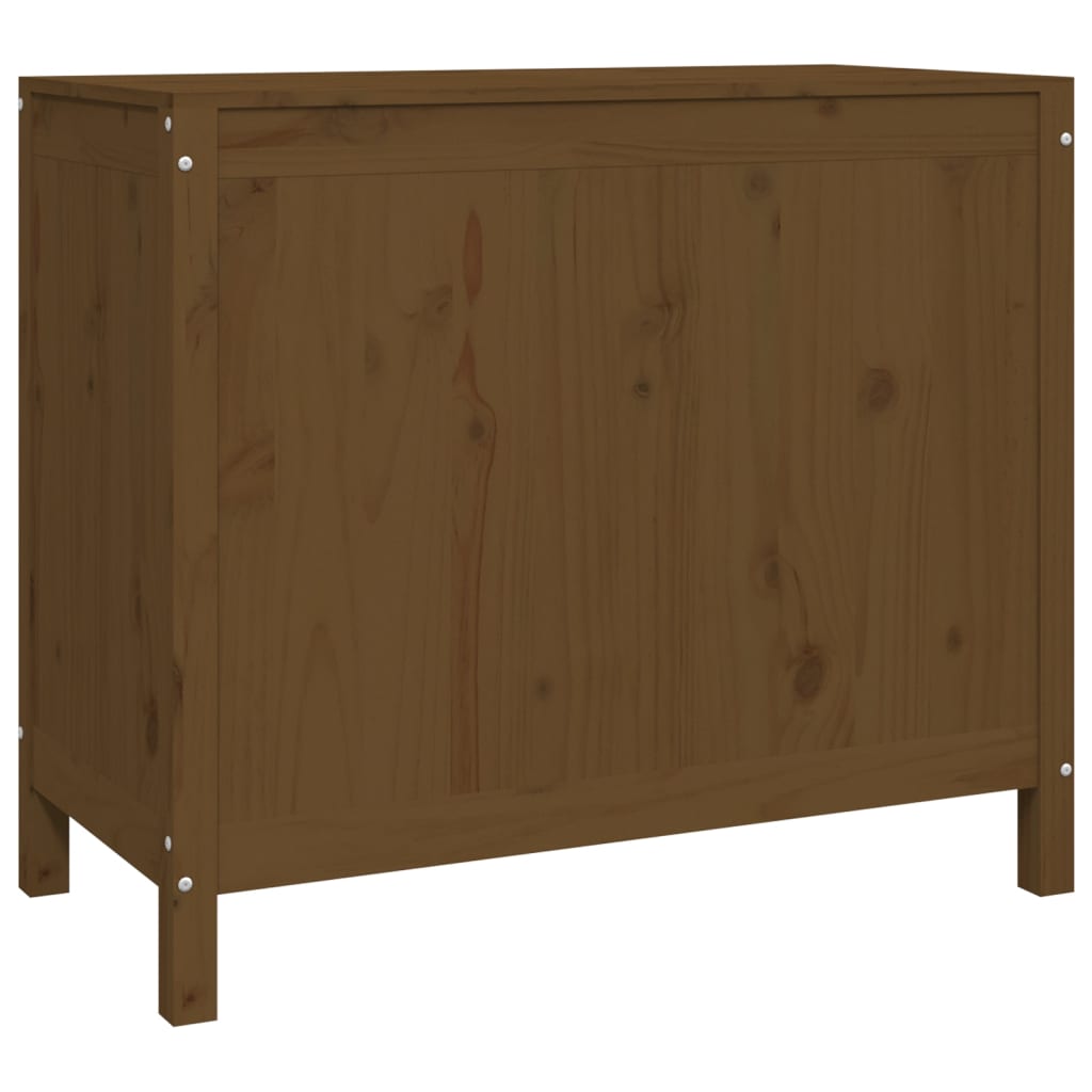 Wasmand 88,5X44X76 Cm Massief Grenenhout
