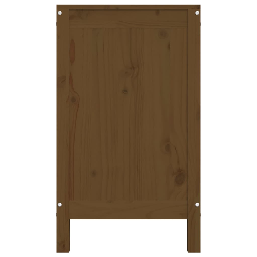 Wasmand 88,5X44X76 Cm Massief Grenenhout