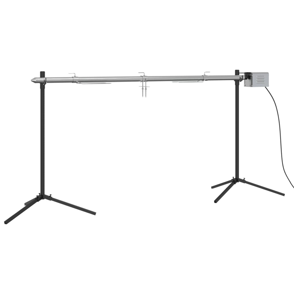 Automatische Barbecue Met Motor 150X46,5X82,5 Cm Roestvrijstaal