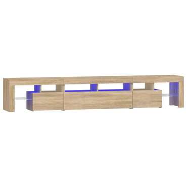 Tv-Meubel Met Led-Verlichting 230X36,5X40Cm Kleurig