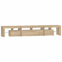 Tv-Meubel Met Led-Verlichting 230X36,5X40Cm Kleurig