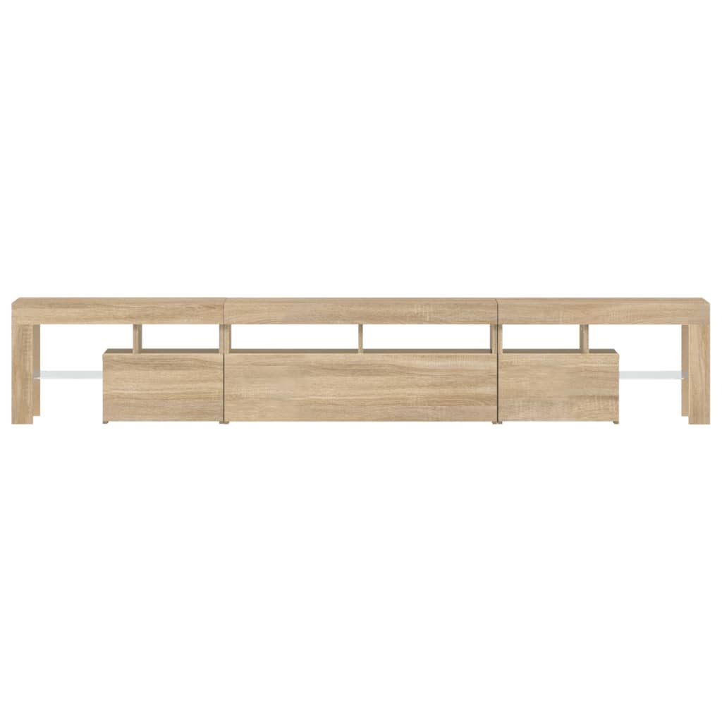 Tv-Meubel Met Led-Verlichting 230X36,5X40Cm Kleurig