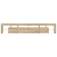 Tv-Meubel Met Led-Verlichting 230X36,5X40Cm Kleurig