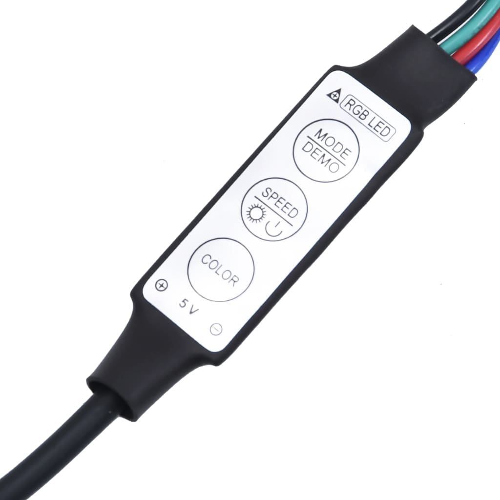 Tv-Meubel Met Led-Verlichting 230X36,5X40Cm Kleurig