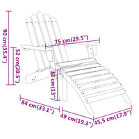 Loungeset Adirondack Massief Acaciahout