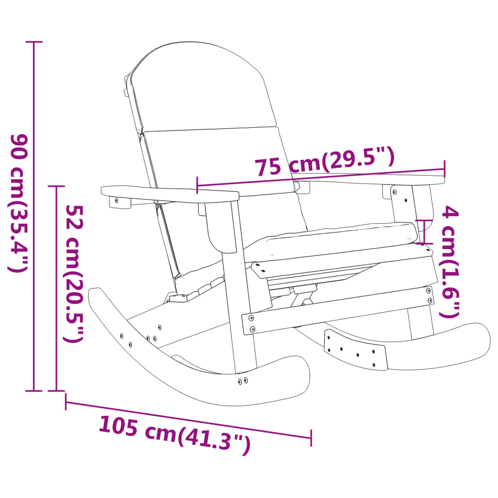 Loungeset Adirondack Massief Acaciahout
