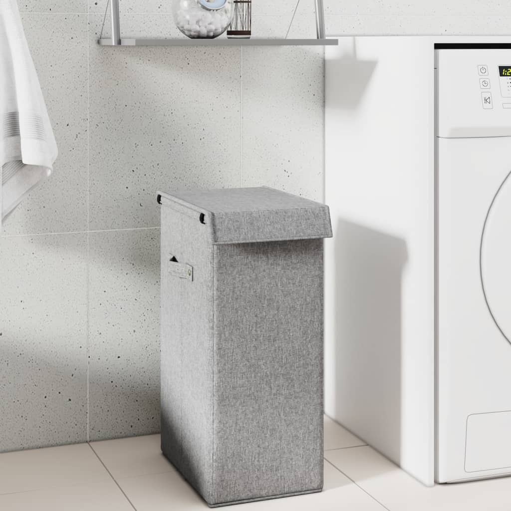 Wasmand Inklapbaar 64,5X34,5X59 Cm Kunstlinnen Grijs