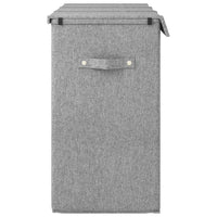 Wasmand Inklapbaar 64,5X34,5X59 Cm Kunstlinnen Grijs