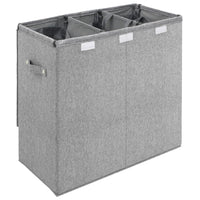 Wasmand Inklapbaar 64,5X34,5X59 Cm Kunstlinnen Grijs