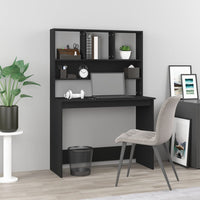 Bureau Met Schappen 102X45X148 Bewerkt Hout Kleur