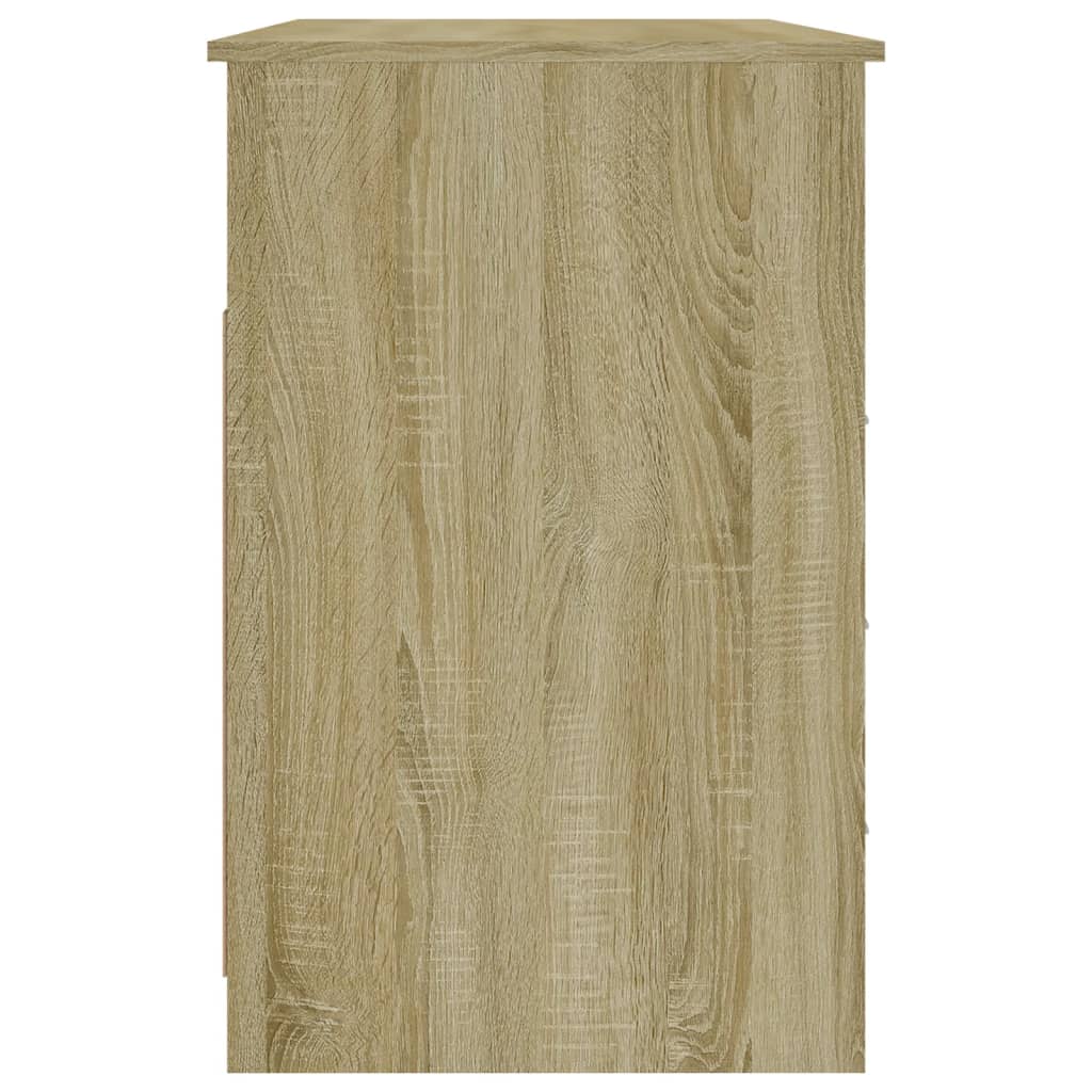 Bureau Met Lades 102X50X76 Cm Bewerkt Hout Kleurig