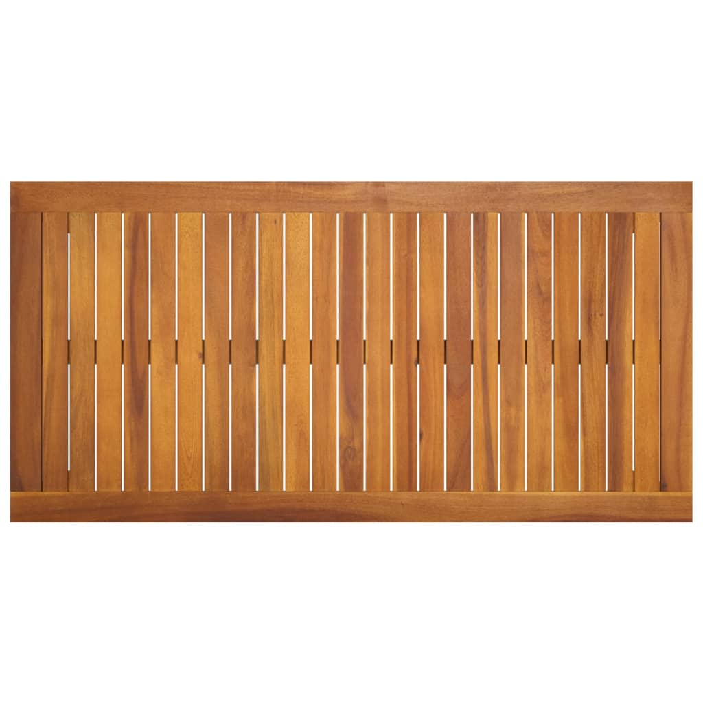 Tuintafel 110X55X67 Cm Massief Acaciahout Crème