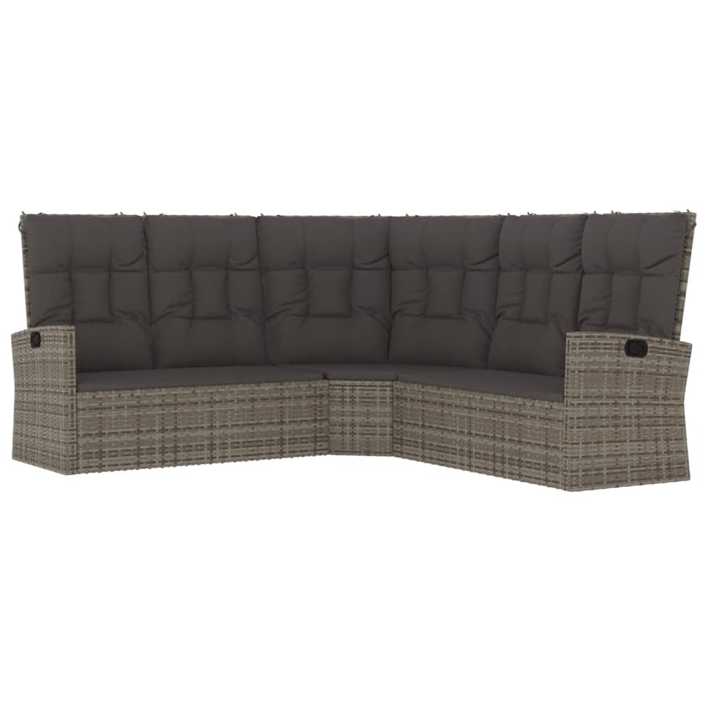 Loungeset Met Kussens Poly Rattan