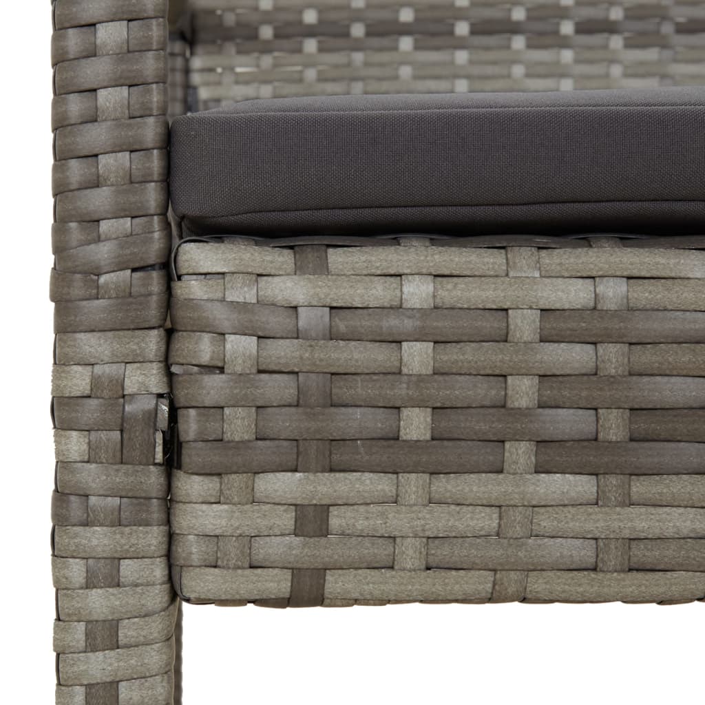 Tuinbank Met Kussen 105 Cm Poly Rattan