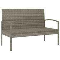 Tuinbank Met Kussen 105 Cm Poly Rattan