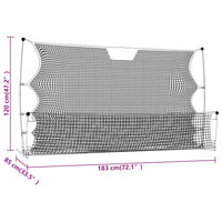 Voetbal Reboundnet 183X85X120 Cm Polyester Zwart En Geel