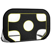 Voetbaldoel Met Doelwit 120X80X80 Cm Polyester