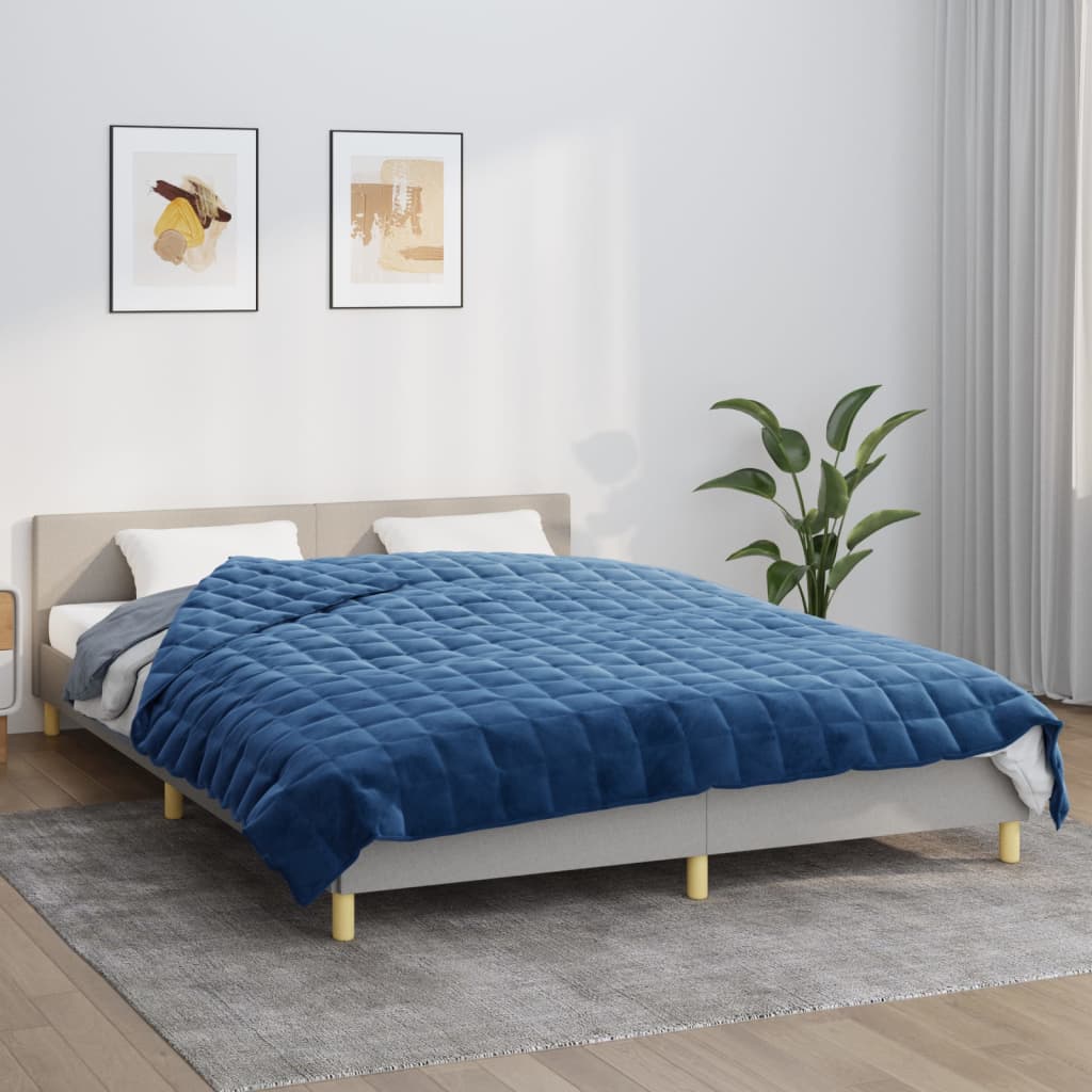 Verzwaringsdeken Stof Blauw