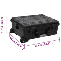 Flightcase Op Wieltjes 63X50X23 Cm Pp Zwart