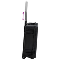 Flightcase Op Wieltjes 63X50X23 Cm Pp Zwart