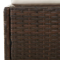 Ligbed Met Inklapbaar Dak 200X114X128 Cm Poly Rattan