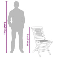 Tuinstoelen Inklapbaar 47X63X90 Cm Massief Teakhout
