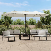 Parasol Dubbel Dak 449X265 Cm Bordeaux
