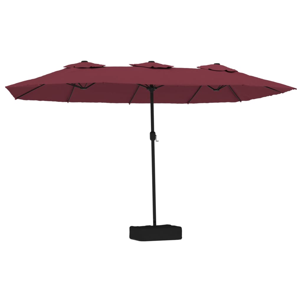 Parasol Dubbel Dak 449X265 Cm Bordeaux