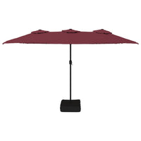 Parasol Dubbel Dak 449X265 Cm Bordeaux