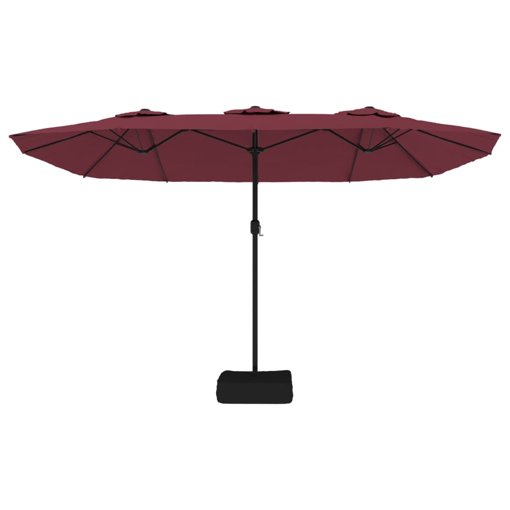 Parasol Dubbel Dak 449X265 Cm Bordeaux