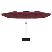 Parasol Dubbel Dak 449X265 Cm Bordeaux