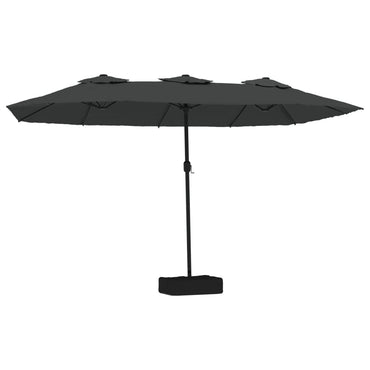 Parasol Dubbel Dak Met Led 449X265 Cm Kleurig