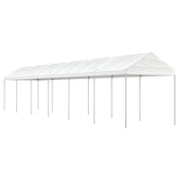 Prieel Met Dak 8,92X2,28X2,69 M Polyetheen Wit