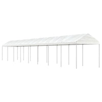 Prieel Met Dak 8,92X2,28X2,69 M Polyetheen Wit