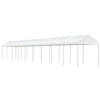 Prieel Met Dak 8,92X2,28X2,69 M Polyetheen Wit