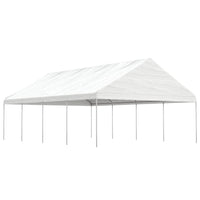 Prieel Met Dak 6,69X5,88X3,75 M Polyetheen Wit