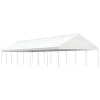 Prieel Met Dak 6,69X5,88X3,75 M Polyetheen Wit